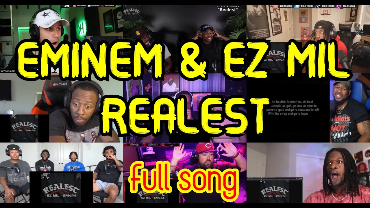 EMINEM x EZ MIL - REALEST | UNCUT REACTION MASHUP