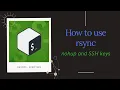 How to use RSYNC command to TRANSFER large files without duplicate the effort nohup command