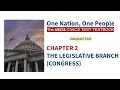 Chapter 2 - The Legislative Branch