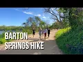 4K Hiking Barton Springs Trail in Austin Texas
