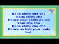 Chilly Cha Cha - Jessica Jay (Lyrics Video)