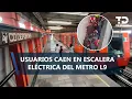 Lagu Usuarios se caen de escaleras eléctricas en la Línea 9 del Metro CdMx; reportan 12 heridos