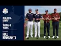 McIlroy Lowry vs Thomas Young Saturday Four-Balls Full Highlights 2025 Ryder Cup