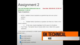 NPTEL Python For Data Science Assignment 2 Solution Quiz 2 Week 2 2020
