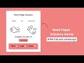 Build a Rock Paper Scissors Game in HTML CSS JavaScript Code With Harsh