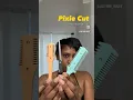 How I Maintain my Pixie Cut at Home Tapered Cut with Razor Comb