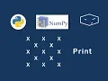 numpy create matrix pattern v6a