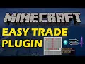 GUI trading in Minecraft with Easy Trade Plugin