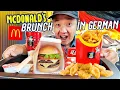 FIRST TIME Trying McDonald s in Germany Eating ENTIRE Germany Menu