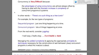 Concurrent Programming Java Concurrency Lecture 1 Part 1