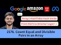 LeetCode 2176 Count Equal and Divisible Pairs in an Array Beginner Friendly Optimal