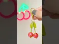 DIY disco cherry keychain