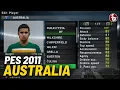 PES 2011 AUSTRALIA All National Team Players (Asia-Oceania) Pro Evolution Soccer PS2 ⚽️