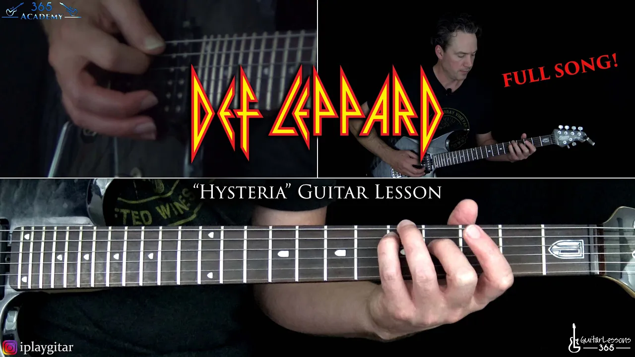 Hysteria Guitar Lesson - Def Leppard