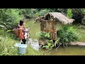 Download Lagu What happens when a single mom renovates a bamboo house in a pond in just 24 hours?