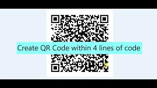 Create QR Code within 4 lines of code using QRCode library Python project write2code