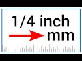 Convert of an Inch to Millimeters