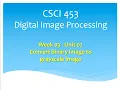 CSCI453 553 Convert Binary Image to Grayscale Image