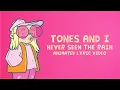 Lagu TONES AND I - NEVER SEEN THE RAIN (ANIMATED LYRIC VIDEO)