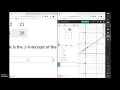 Intercepts from a table Math Hacks Example