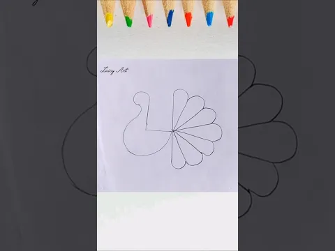 How to Draw a Peacock|| Peacock Drawing for Beginners|| Easy Peacock Drawing