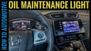 How To Reset The Maintenance Light On A 2017-2020 Honda CR-V