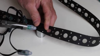 How to use Holidaycoro Pixel Node Pliers to Install Nodes into PixNode Strip Net and 10mm Coro