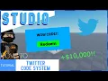 ROBLOX STUDIO How to make a Twitter Code System Easy
