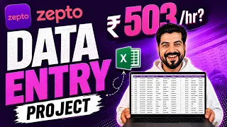 Excel Data Entry work Rs 503 per hour Second Salary