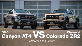 2024 Chevy Colorado ZR2 vs GMC Canyon AT4 Comparison and Review
