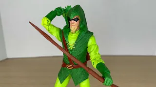 McFarlane Toys DC Direct Digital Longbow Hunter Green Arrow Action Figure Review 
