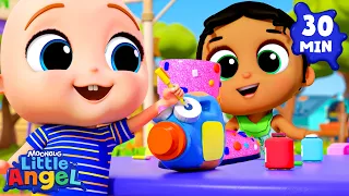 Arts And Crafts With Everyday Objects🖌️ | Little Angel and Cocomelon Nursery Rhymes