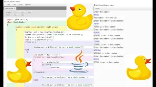 Duck number Programming in JAVA Eclipse Subscribe for more