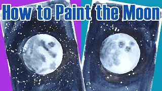 Download How to Paint the MOON Watercolor Tutorial for Beginners MP3