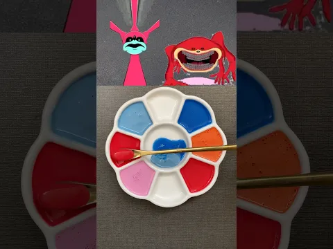 Sonic team colour mixing #satisfying #art #memes #sonic #colourmixing