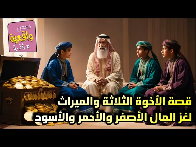 ⁣قصة الأخوة الثلاثة والميراث: لغز المال الأصفر والأحمر والأسود