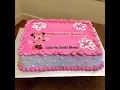 How to make an Easy decoration for Minnie Mouse cake Como decorar un pastel de Minnie Mouse