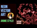 Pixelmator Pro 3 - Neon Vector Art with Pen tool