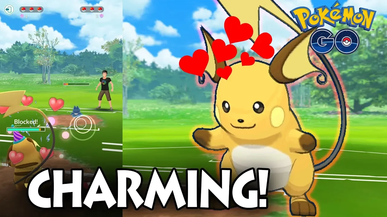 NEW ATTACKS FOR TRAINER BATTLES IN POKEMON GO! CHARM RAICHU PVP BATTLES!