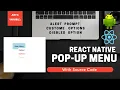 React Native Pop Up Menu Just a Variable