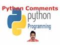 5 Python Programming Tutorial - Comments Latest Series G C Reddy