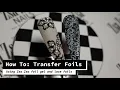 Lace Transfer Foil and Foil Base Gel Tutorial Nail Art Tutorial