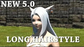 FFXIV New Long Hairstyle 5 0