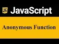 Anonymous Function in JavaScript Hindi