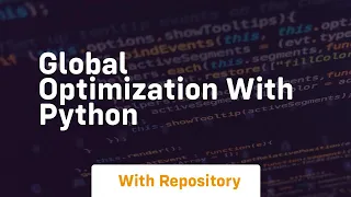 Global optimization with python