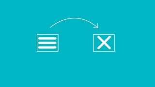 Animated Hamburger Menu icon using HTML CSS JavaScript