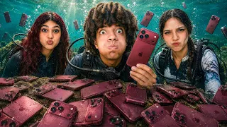 خبيت ايفون 18 برو ماكس 😈🔥 فى أعمق مكان تحت الميه 🚨🤿 اللى يلاقيه يكسبه ! 🤫🌊