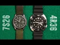 Seiko 7S26 vs Seiko 4R36 Movement