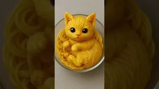 Squid Game Inspired Scene Features A Cute Yellow Cat Made Of Jelly Shorts Squidgame 