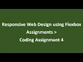 Coding Assignment 4 Assignments Responsive Web Design using Flexbox NxtWave CCBP